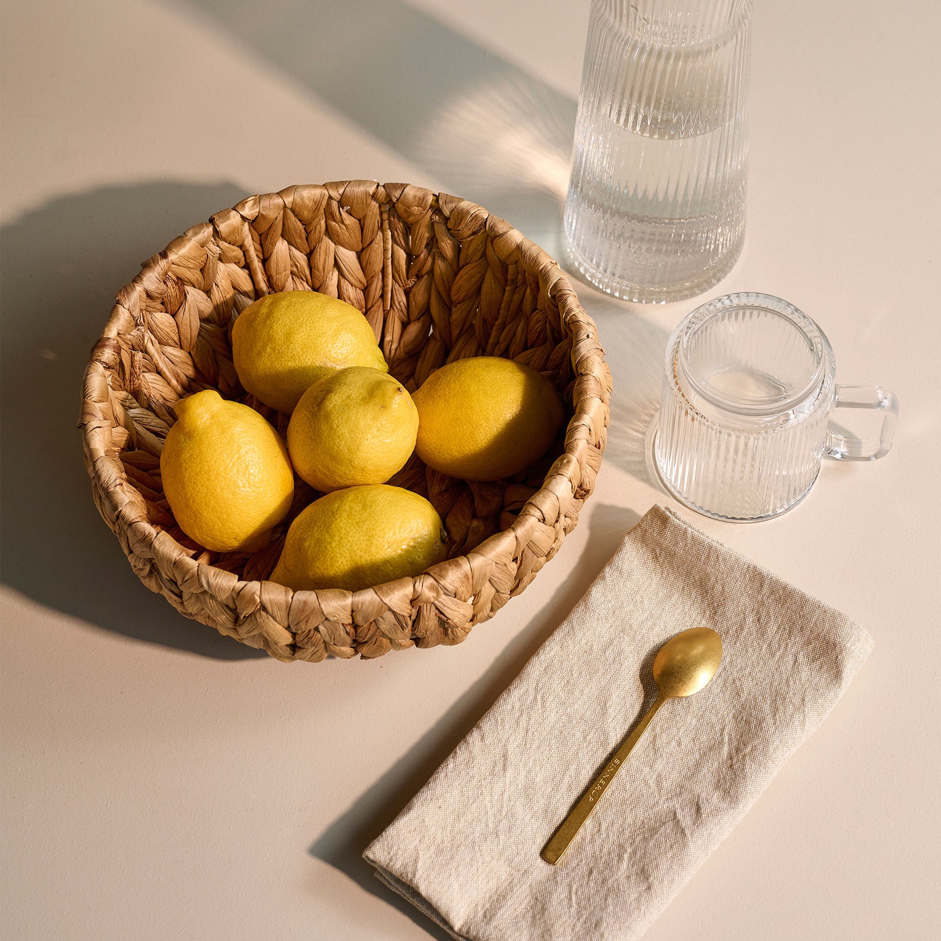 Weave niedriger runder Korb